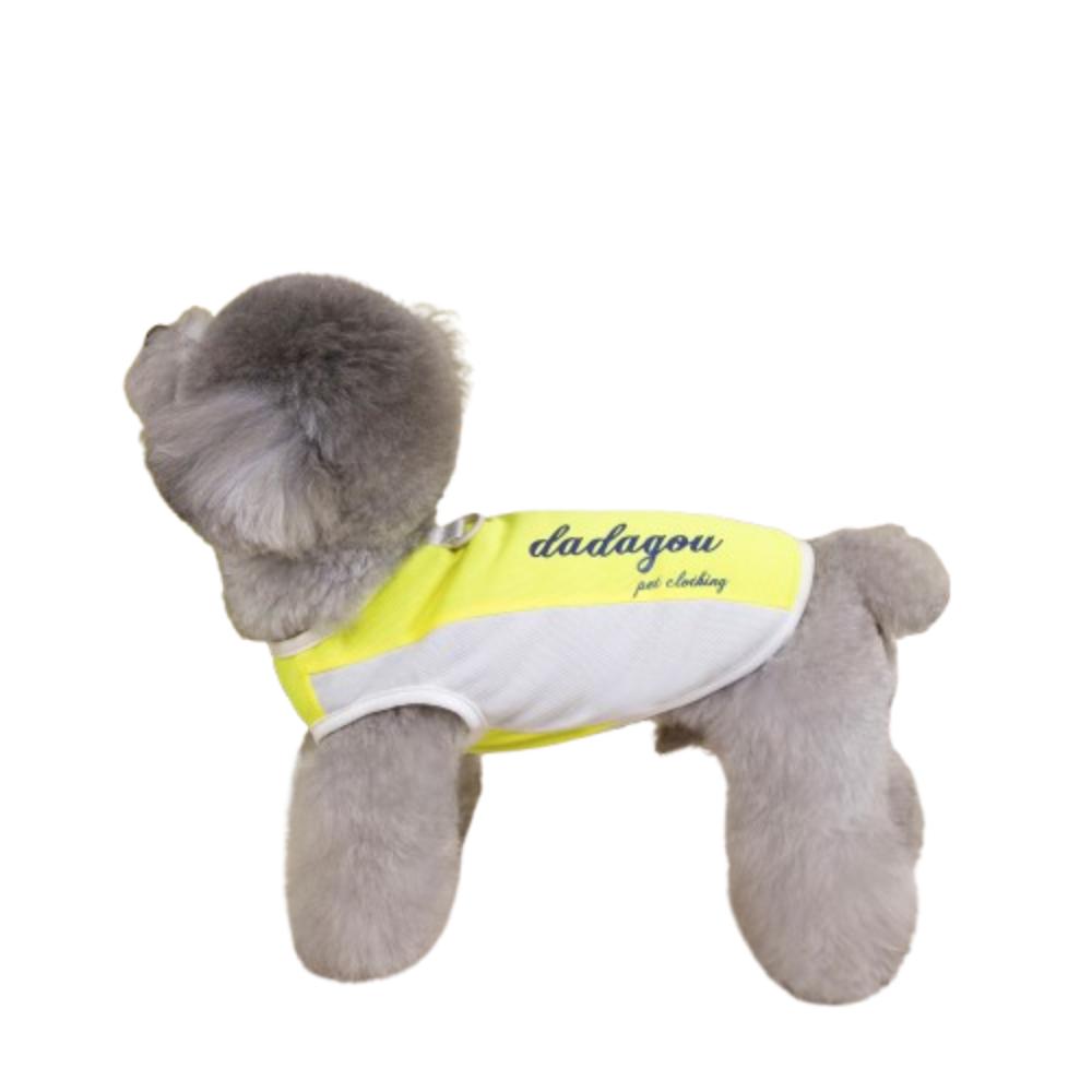 

Summer Thin Dog T-shirt Soft Dog Sweatshirt Fashion Pet Mesh Vest Four Seasons L