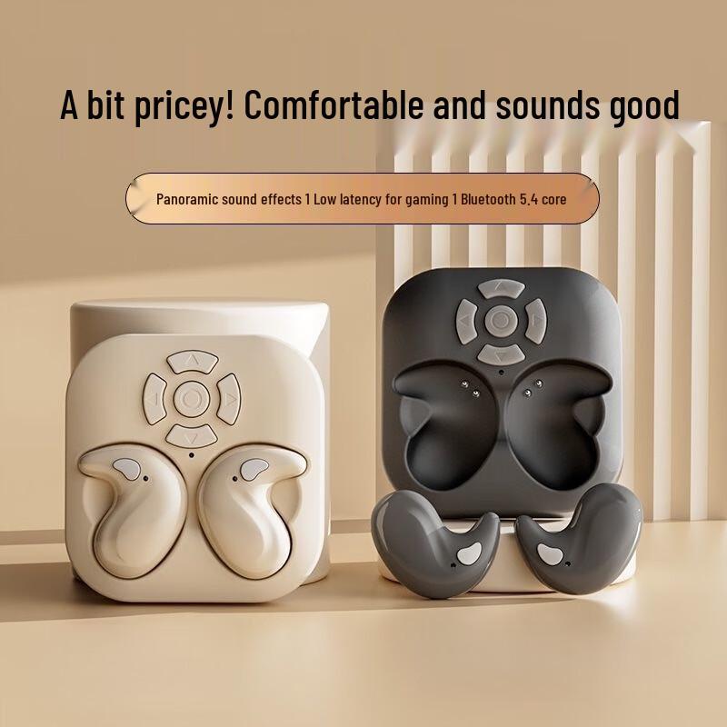 LY9 Mini Ultra-Thin Wireless Bluetooth Earbuds - Noise Cancelling, High-Quality Sound, Super Long Battery Life, Ideal for Sleep and Page Turning.