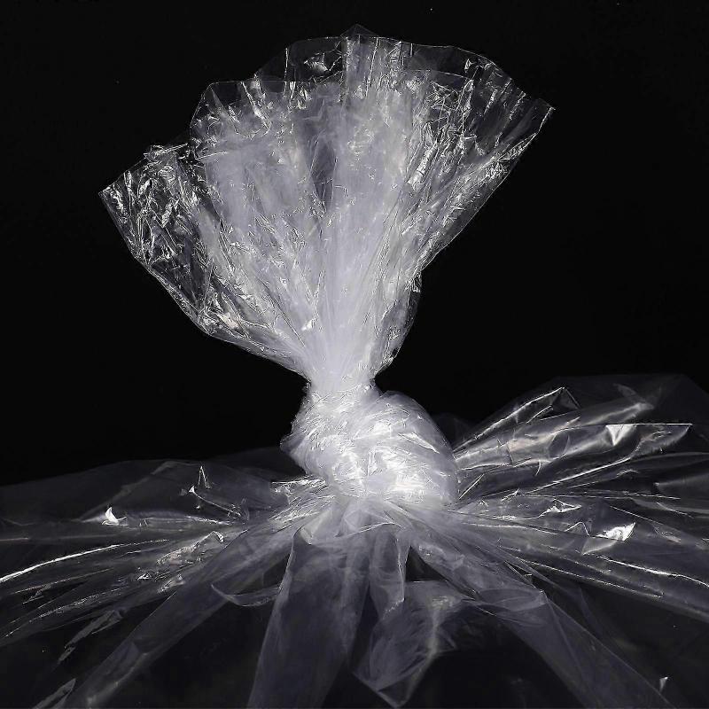 Cotton Candy Bags 100pcs Clear Big Lollipop Transparent Bag Treat Packing Bags Party Favor Bag Lollipops Wrappers Sleeves For Cake Pop Halloween - DSW