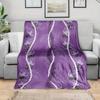 Hawaiian Blanket with Purple Turtle Shell Pattern, Soft and Comfortable for Sofa, Bedroom, Living Room Gifts