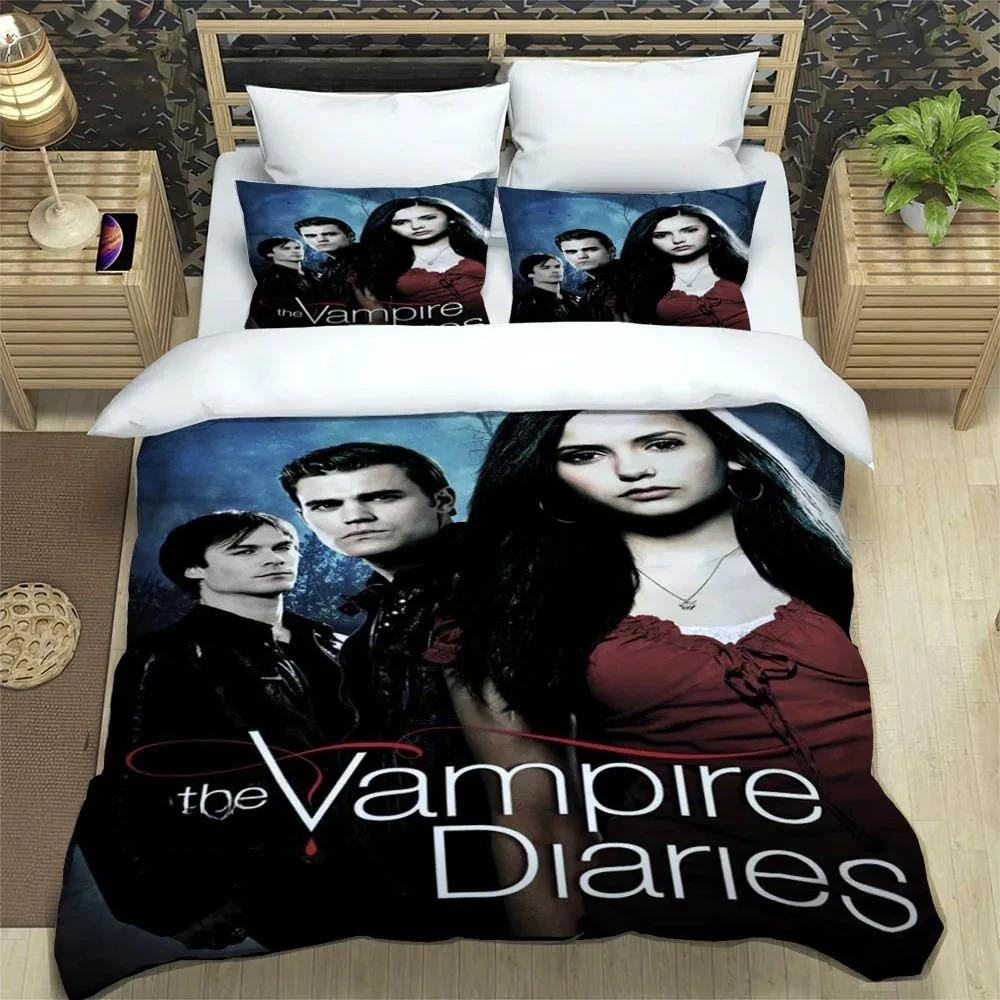 The Vampire Diaries Damon Salvatore Bedding Sets Exquisite Bed Supplies Set Duvet Cover Bed Comforter Set Bedding Birthday Gift