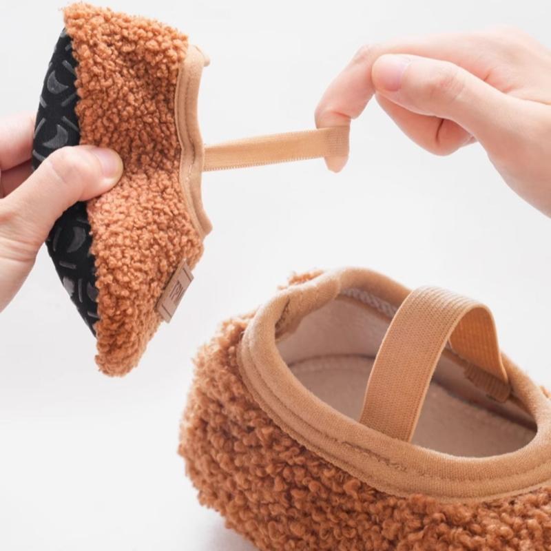 Autumn Winter Children Slippers Toddler Plush Floor Socks Boy Girl Soft Sole Anti-slip Walking Shoes Indoor Home Kids Shoes