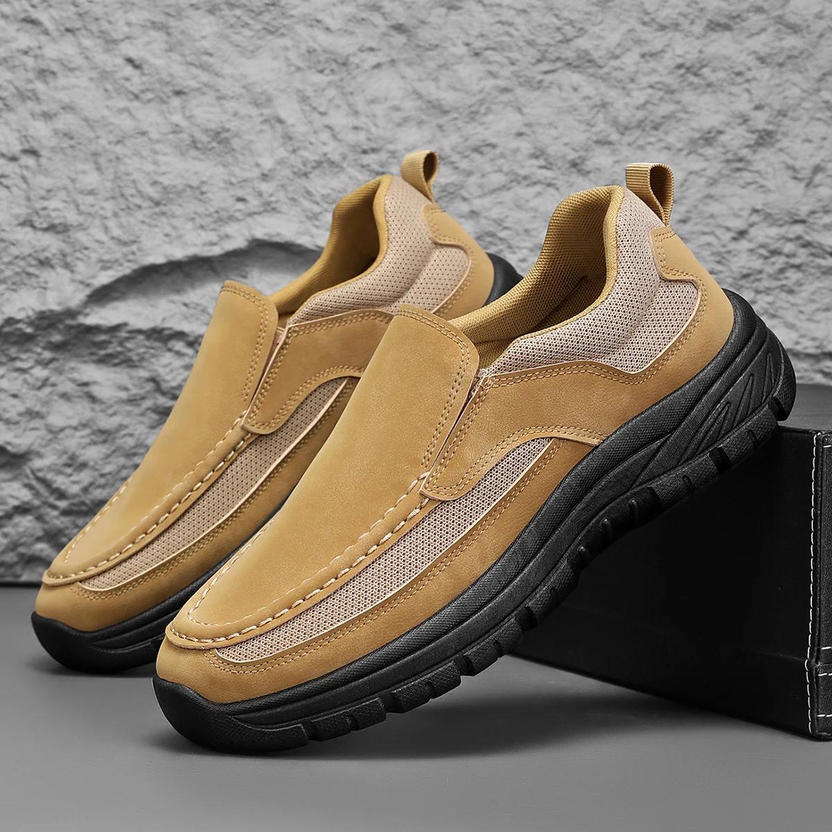 

High Quality Shoes 2026 Formal Men s Shoes Cushioned Sole Loafers Chinese Style Black Casual Shoes Promotional Sizes 46 47 48 39 хакі