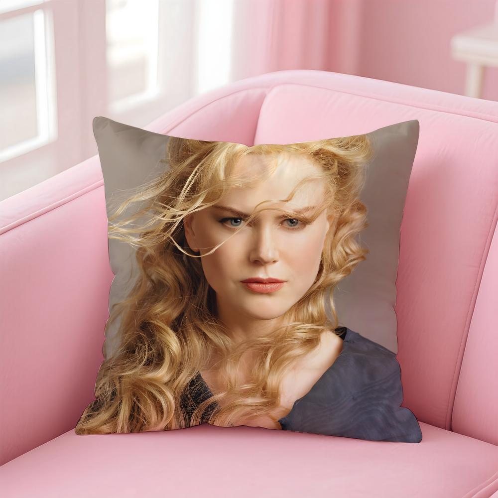 NNicole Kidman Cushion Cover Pillow Case Soft Friendly Fabric  Concealed Zipper