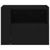 Wall Mounted Nightstand Black 45x30x35 Cm