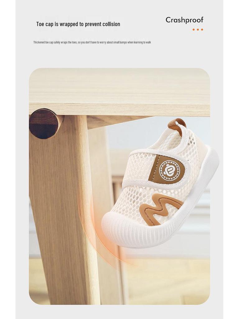 Breathable Summer Mesh Sandals for Toddler Boys, Soft Sole, Ages 1-3