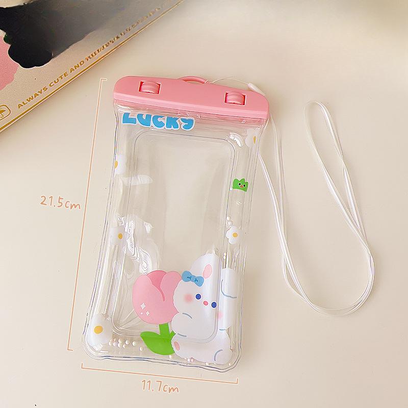 Mobile Phone Waterproof Bag Touch Screen Airbag Swim Drift Ziplock Bag Transparent Takeaway Rider Seal Bag
