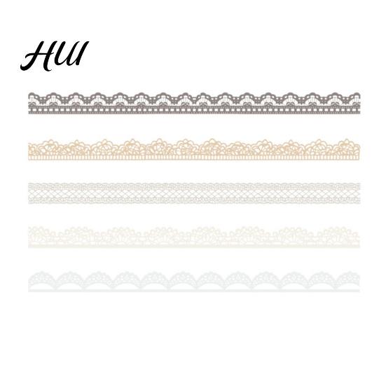 PET Transparent Sticker Lace Scrapbook Stickers, Decorative Stickers for Journal, Hollow Texture Card Making, Planner, Notebook, Photo, Album,