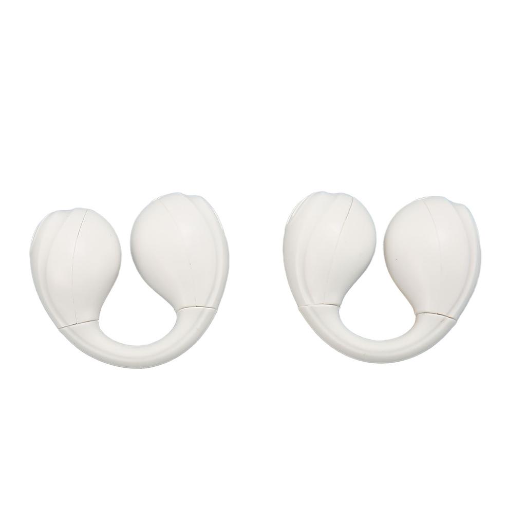 Clip On Earbuds Bluetooth 5.3 IPX4 Waterproof Bone Conduction Noise Reduction Wireless Open Ear Earbuds for Sports