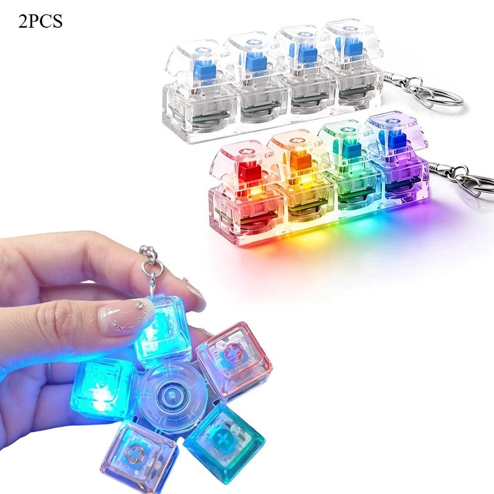 Bestseller Transparante Stressverlichtende Toetsenbord Pop It, Lichtgevend Fidget Knoppen Speelgoed, Schattige Kattenpoot Knoppen, Feestartikelen Cadeaus