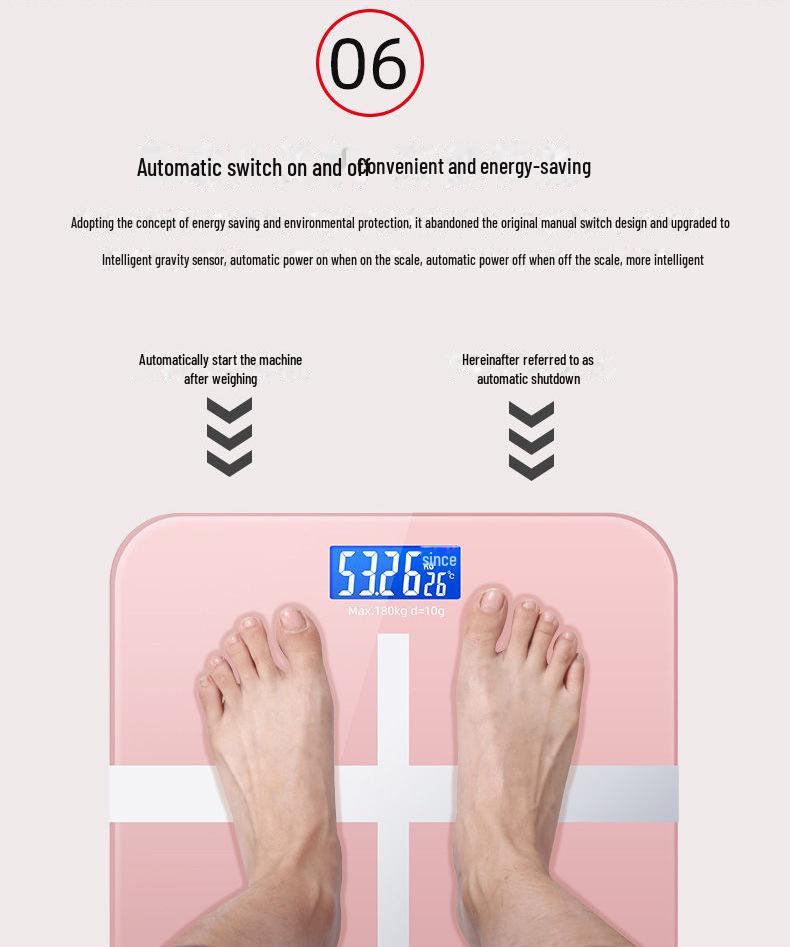 Rechargeable High Precision Body Weight Scale - Hetang Electronic Weighing Scale for Home Use