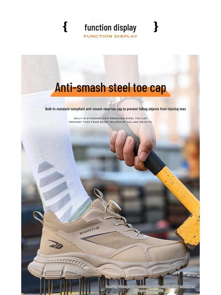 Lightweight, Comfortable, Wear-Resistant Safety Shoes – Anti-Smash & Anti-Puncture Design for Labor Protection