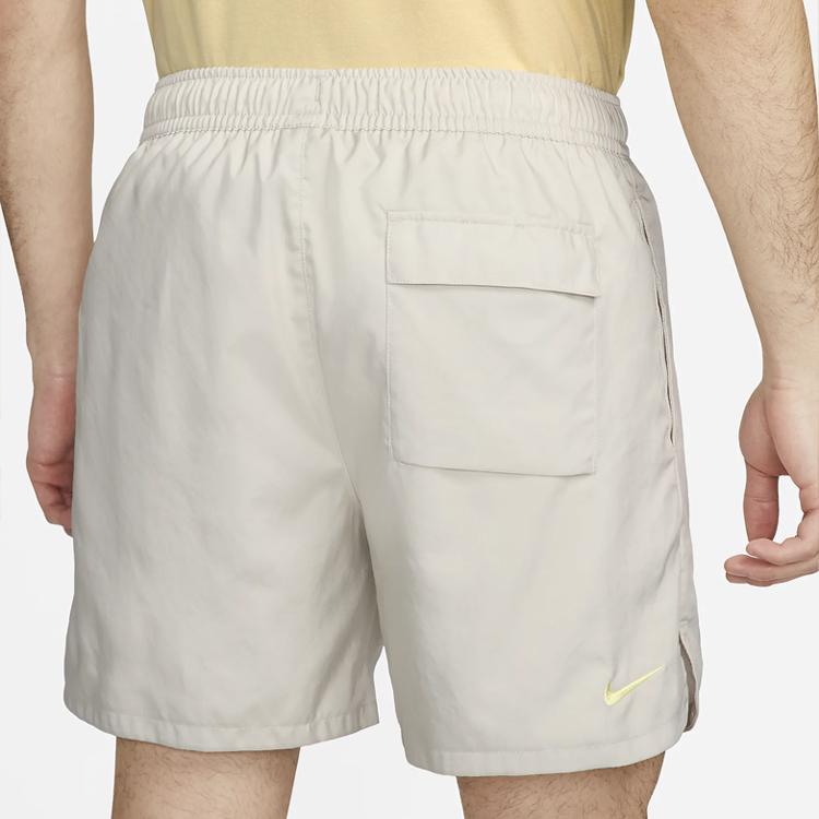 Nike Sportswear Solid Logo Embroidery Detail Drawstring Shorts Men Shorts Light-Bone FJ5304-072