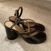 Ins stijl Mode Lakleer Split Toe Dames Pumps Lente Zomer Dikke Hoge hakken Slingbacks Vrouwelijke Tabi Chunky Casual Schoenen