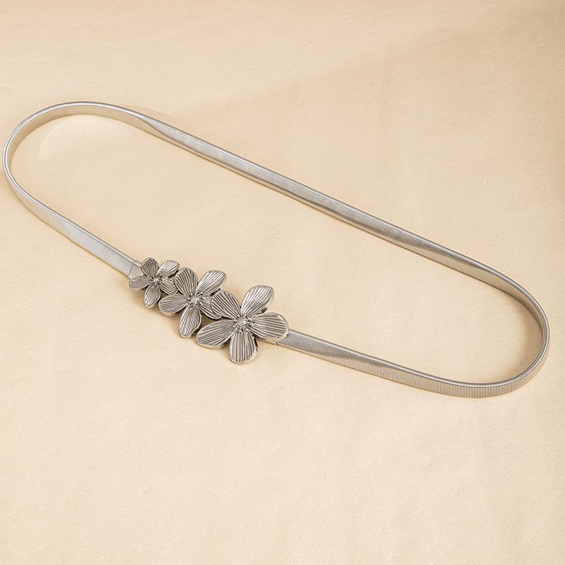 Wind Metal Belt Elastic Elastic Waist Chain Women'S Fashion Versatile Spring Dress Shirt Sweater Waist Seal