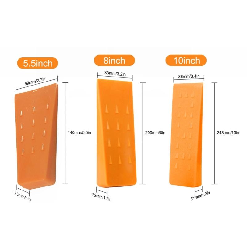 Convenient Plastic Tree Felling Wedges for Easy Logging Pressings Reliable Tools for Garden Forestry Work