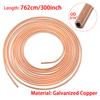 16/20PCS 25ft of 3/16" OD Copper-plated Material Brake Pipe Hose Line Piping Tube Tubing Car Roll Tube Coil With Tube Nuts