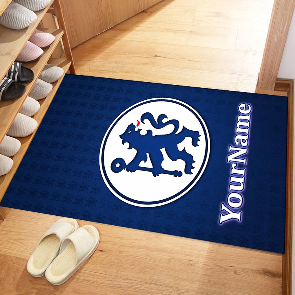 Chelsea Personalized Text Floor Mat Suitable for Study Room Living Rooms Bedrooms Foyer Antislip Carpet Decorate Offices Spiritual Gift