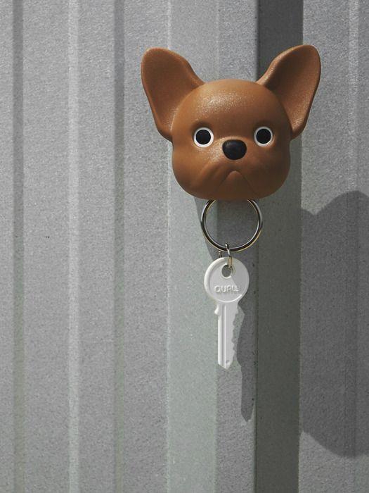Qualy Design Französische Hunde Schlüsselanhänger