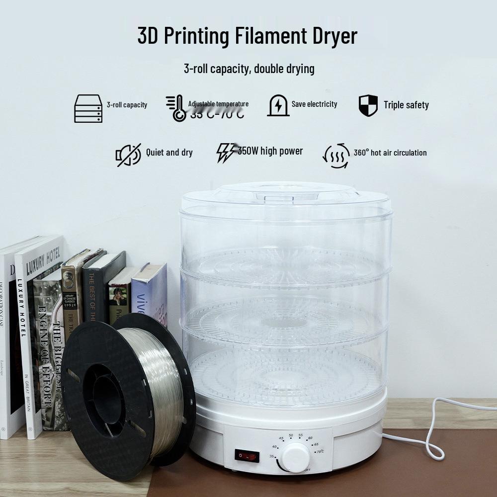 Two Trees 3D Printer Filament Dryer Box - Moisture & Dust Proof Storage for PLA, ABS