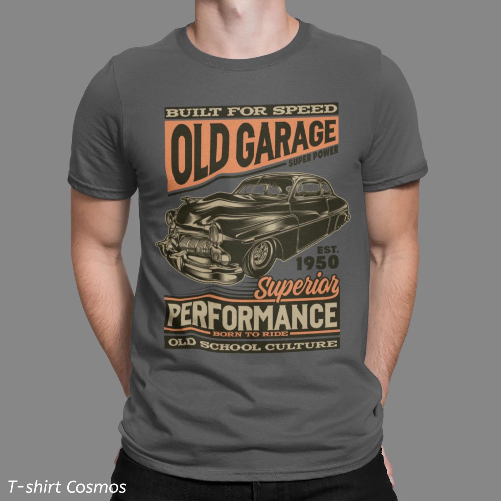 Retro Old Garage Performance Car T-Shirt, classic car, Dads gift, old school S