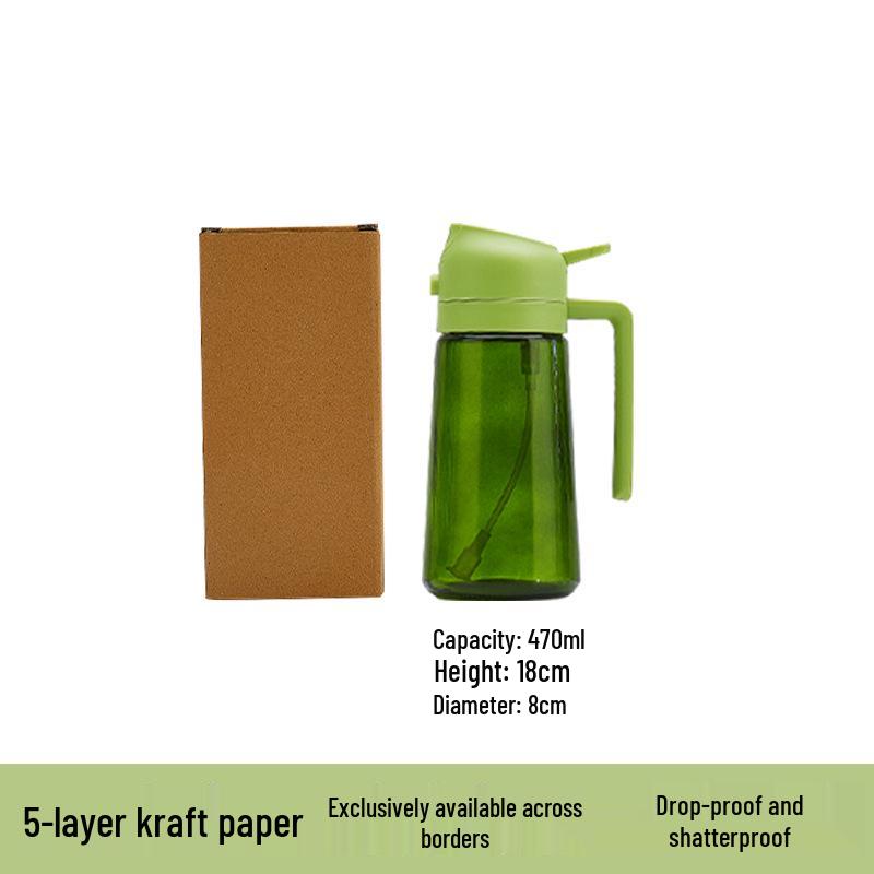 Dual-Use Glass Oil Spray Bottle for Kitchen & Air Fryer