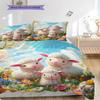 Sheep Pattern Bedding Quilt Set Quilt Cover Pillowcase Home Decoration Birthday Gift (1 * duvet cover + 2 * pillowcase, without core)