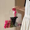 1PC Bouquet Flowers Wrapping Handbag Without Ribbons Valentine's Day Transparent Handbag Party Gift