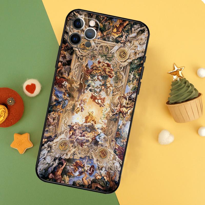 Michelangelo Art Phone Case For iPhone 17 Pro Max 17Air 16E 15 14 13 12 11 16 Pro Max Mini Shockproof Cover
