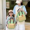 Stylish And Adorable Dual Color Children's Backpack With Breathable Nylon Material
