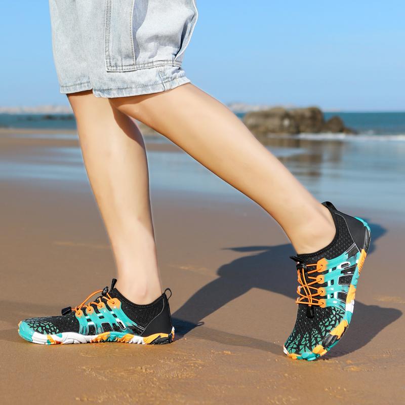 Fashion New Arrival Water Shoes Qiuck-Dry Aqua Shoes Men Women Outdoor Beach Swimming Wading Breathable Five-Finger Sneakers Size 35-46
