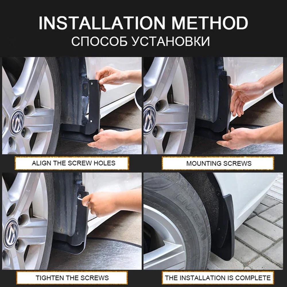 4 pezzi Parafanghi per Auto per MG S5 MGS5 EV ES34 2025~2027 2026 Parafanghi Paraspruzzi Parafango Ruota Anteriore Posteriore Parte Accessorio