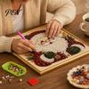 Full Drill Gem Art for Beginners DIY Christmas Faux Pearl Painting Kit with Frame, Santa Creative Gift Crafters Beads Craft Adults Beginner, Handmade