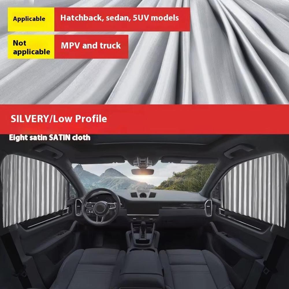Car Sunshade Curtains Magnetic Privacy Sun Shades Portable Covers Side Shades Protection Adjustable Window Travel Sun V0T6