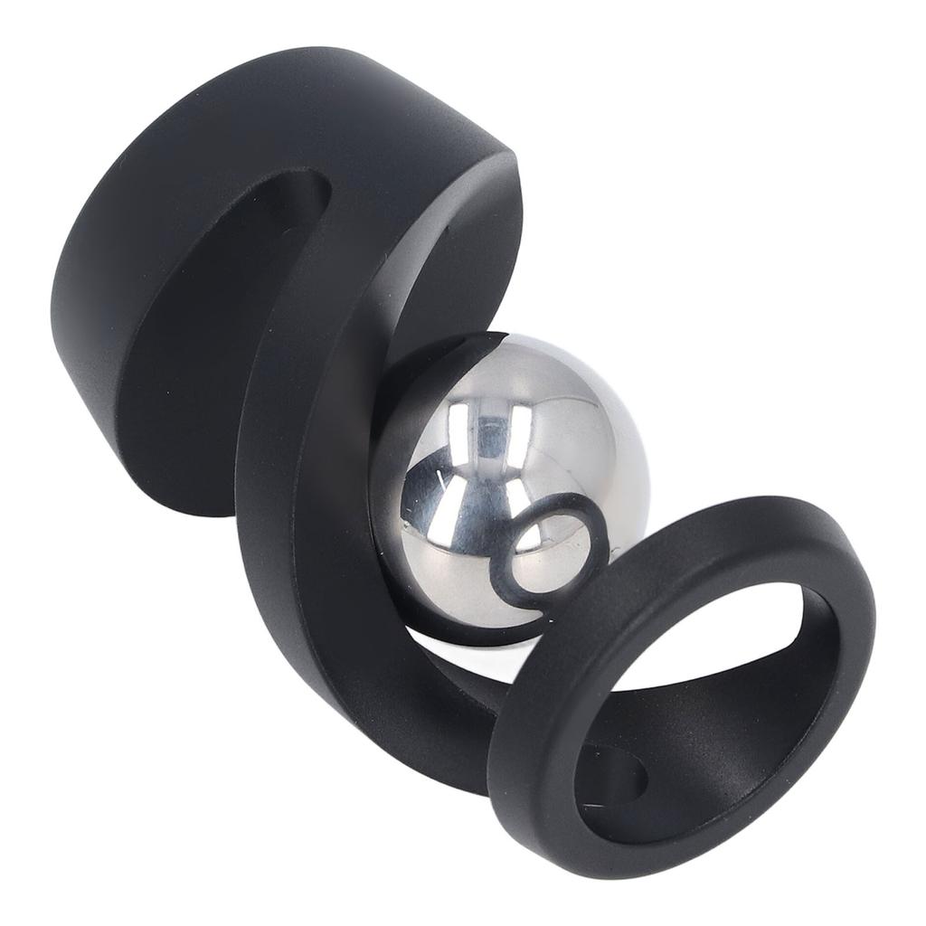 Desktop Suspended Gyroscope Reduce Anxiety Silver Bead Aluminium Alloy Rotating Gyroscope Desk Toy