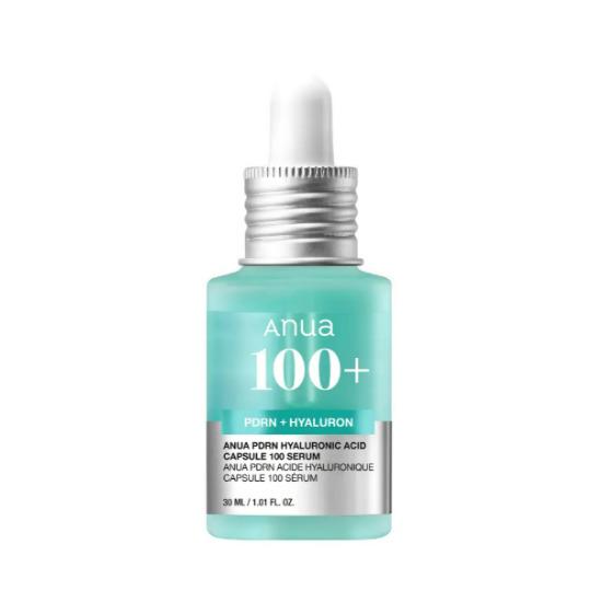 ANUA PDRN Hyaluronic Acid Capsule 100 Serum Brightening Hydration Anti-Aging Set 30ml + Cream 30ml