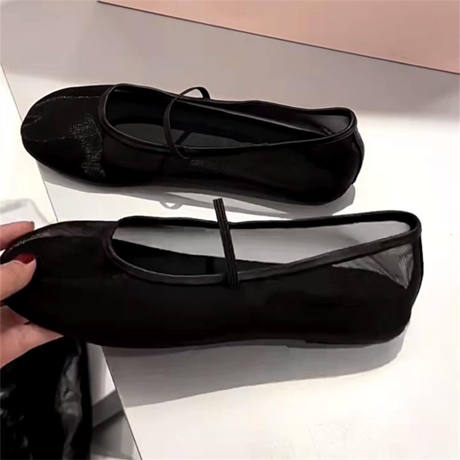 2024 Σχεδιαστής Καλοκαιρινές Γυναικείες Διχτυωτές Μπαλαρίνες Αναπνεύσιμες Mary Janes Casual Μονοπάπουτσα Εσπαντρίγιες Γυναικείες Υπαίθριες Λόφερς