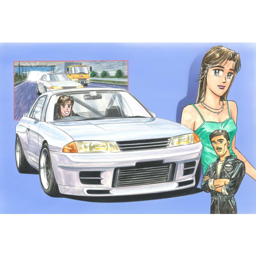 1/24 Wangan Midnight Series No.3 Nissan Skyline GT-R (R32) Reina Plastic Model