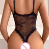 High Quality Women Sexy Black Lace Bodysuit Lingerie Lace Slimming Shaping Thin Sex One-Piece Bodysuit Lingerie With Open Crotch