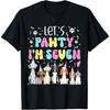 Kids Lets Pawty I'm Seven Pet Puppy Dog Theme Birthday Party T-Shirt