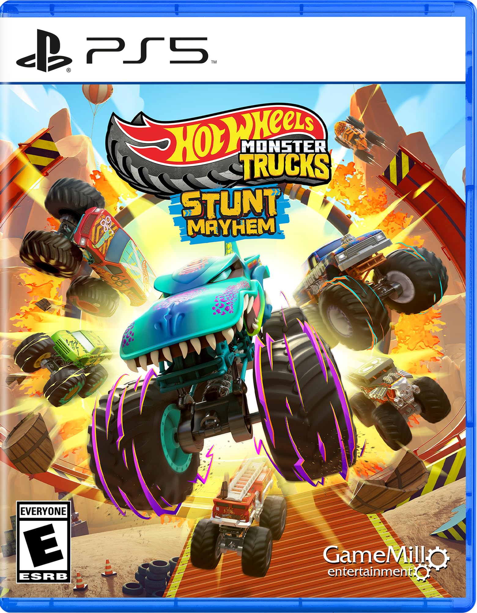 

Hot Wheels Monster Stunt Mayhem North PS5 Trucks (Import America) - синий