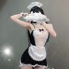 Bow Lace Cosplay Maid Uniform Bielizna Sexy Halloween Role Play Kostiumy