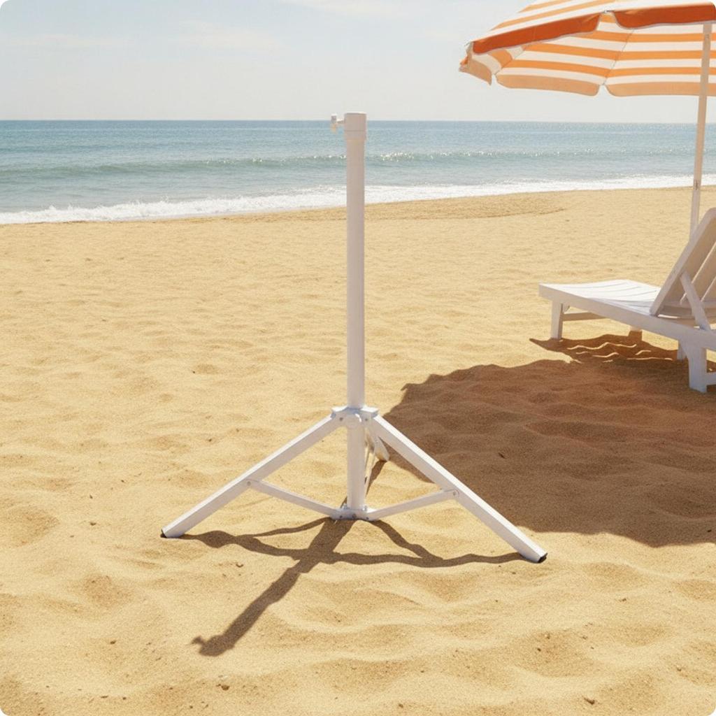 Foldable Umbrella Stand Compact Outdoor Sunshade Anchor Stable for Beach, Patio