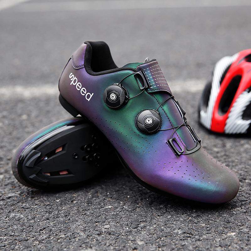 Men's Cycling Shoes, New SPD Self-locking Road Bike, Fluorescent Cycling Shoes, Outdoor Lightweight And Breathable Mountain Road