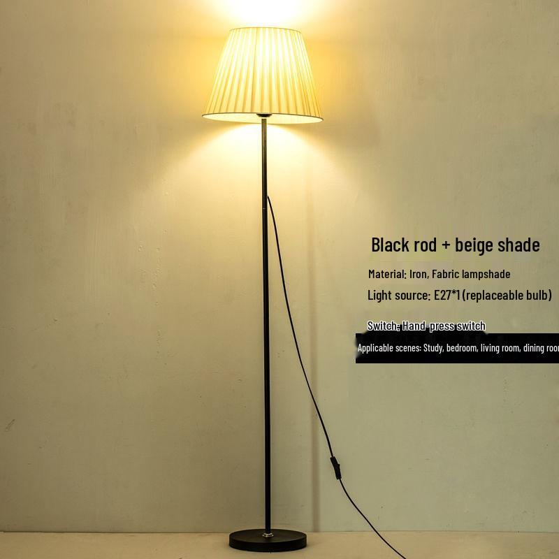 Modern LED Floor Lamp with Remote - Warm Ambient Light for Living Room, Bedroom, Bedside, and Streaming Background.
