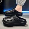 Summer new 2025 sandals fashion trend versatile personality thick bottom stepping on shit feeling breathable deodorant hole shoes sandals