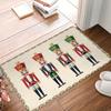 Christmas Nutcracker Doormat Living Room Bedroom Entryway Welcome Mat Hallway Balcony Rug New Year Home Decor