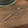 Retro Mini Portable Brass Pen Short Pocket Student Writing Practice Art Pen Business Signature Pen