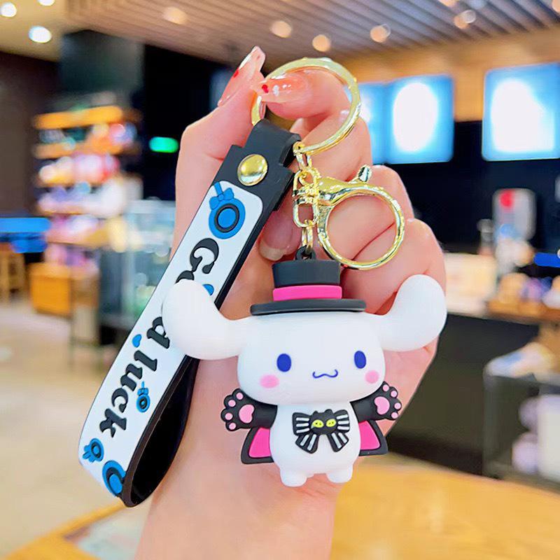 Kuromi Sanrio Cartoon Keychain Pendant - Cute Bag Charm Doll