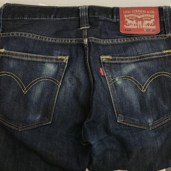 Levi's 504 Straight Denim Pants Men W29 L32 Indigo Japan Tag Trousers cBH616-g